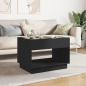 Preview: Couchtisch mit Infinity-LED Schwarz 70x50x50 cm
