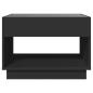 Preview: Couchtisch mit Infinity-LED Schwarz 70x50x50 cm