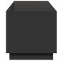 Preview: Couchtisch mit Infinity-LED Schwarz 70x50x50 cm
