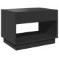 Preview: Couchtisch mit Infinity-LED Schwarz 70x50x50 cm