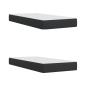 Preview: Boxspringbett mit Matratze Schwarz 200x200 cm Kunstleder