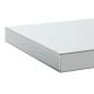 Preview: Wandregale 2 Stk. 75x23,5x3 cm Silbern Edelstahl