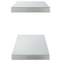 Preview: Wandregale 2 Stk. 75x23,5x3 cm Silbern Edelstahl