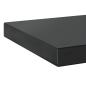 Preview: Wandregale 2 Stk. 50x23,5 cm Schwarz Edelstahl