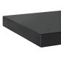 Preview: Wandregale 2 Stk. 50x23,5 cm Schwarz Edelstahl
