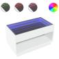 Preview: Couchtisch mit Infinity-LED Weiß 90x50x50 cm
