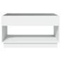 Preview: Couchtisch mit Infinity-LED Weiß 90x50x50 cm