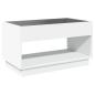 Preview: Couchtisch mit Infinity-LED Weiß 90x50x50 cm