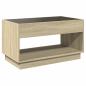 Preview: Couchtisch mit Infinity-LED Sonoma-Eiche 90x50x50 cm