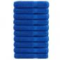 Preview: ARDEBO.de - Premium-Saunatücher SOLUND 10 Stk Blau 80x200 cm 600 g/m²
