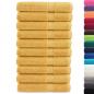 Preview: Premium-Saunatücher SOLUND 10 Stk Gold 80x200 cm 600 g/m²