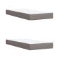 Preview: Boxspringbett mit Matratze Taupe 200x200 cm Stoff