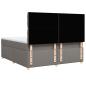 Preview: Boxspringbett mit Matratze Taupe 180x200 cm Stoff