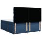 Preview: Boxspringbett mit Matratze Blau 200x200 cm Stoff