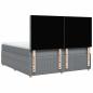 Preview: Boxspringbett mit Matratze Hellgrau 180x200 cm Stoff