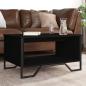 Preview: ARDEBO.de - Couchtisch Schwarz 75x51x40 cm Holzwerkstoff