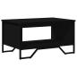 Preview: Couchtisch Schwarz 75x51x40 cm Holzwerkstoff
