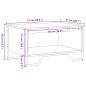 Preview: Couchtisch Schwarz 75x51x40 cm Holzwerkstoff