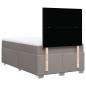Preview: Boxspringbett mit Matratze Taupe 120x190 cm Stoff
