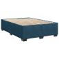 Preview: Boxspringbett mit Matratze Blau 140x200 cm Samt