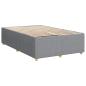 Preview: Boxspringbett mit Matratze Hellgrau 120x200 cm Stoff