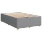 Preview: Boxspringbett mit Matratze Hellgrau 120x200 cm Stoff