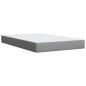 Preview: Boxspringbett mit Matratze Hellgrau 120x200 cm Stoff