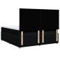 Preview: Boxspringbett mit Matratze Schwarz 180x200 cm Stoff