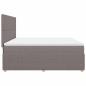 Preview: Boxspringbett mit Matratze Taupe 180x200 cm Stoff