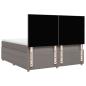 Preview: Boxspringbett mit Matratze Taupe 180x200 cm Stoff