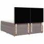 Preview: Boxspringbett mit Matratze Taupe 180x200 cm Stoff