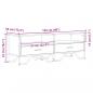 Preview: TV-Schrank Braun Eichen-Optik 122x34x41 cm Holzwerkstoff