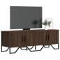 Preview: ARDEBO.de - TV-Schrank Braun Eichen-Optik 122x34x41 cm Holzwerkstoff