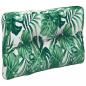 Preview: Palettenkissen Blattmuster 60x40x12 cm Stoff