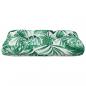 Preview: Palettenkissen Blattmuster 60x40x12 cm Stoff