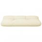 Preview: Palettenkissen Creme 70x40x12 cm Stoff