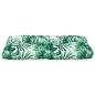 Preview: Palettenkissen Blattmuster 80x40x12 cm Stoff