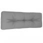 Preview: Palettenkissen Grau 120x40x12 cm Stoff