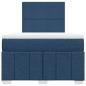 Preview: Boxspringbett mit Matratze Blau 120x200 cm Stoff