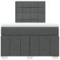 Preview: Boxspringbett mit Matratze Dunkelgrau 120x200 cm Stoff