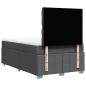 Preview: Boxspringbett mit Matratze Dunkelgrau 120x200 cm Stoff