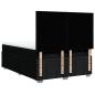 Preview: Boxspringbett mit Matratze Schwarz 160x200 cm Stoff