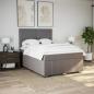 Preview: Boxspringbett mit Matratze Taupe 160x200 cm Stoff