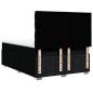 Preview: Boxspringbett mit Matratze Schwarz 160x200 cm Stoff