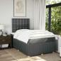 Preview: Boxspringbett mit Matratze Dunkelgrau 120x200 cm Stoff