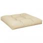 Preview: Palettenkissen 2-tlg. Beige Stoff