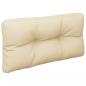 Preview: Palettenkissen 2-tlg. Beige Stoff