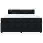 Preview: Boxspringbett mit Matratze Schwarz 180x200 cm Samt