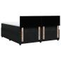 Preview: Boxspringbett mit Matratze Schwarz 180x200 cm Samt