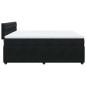 Preview: Boxspringbett mit Matratze Schwarz 180x200 cm Samt